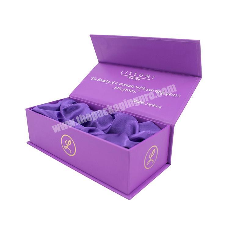 new design cosmetics makeup packaging purple christmas gift boxes