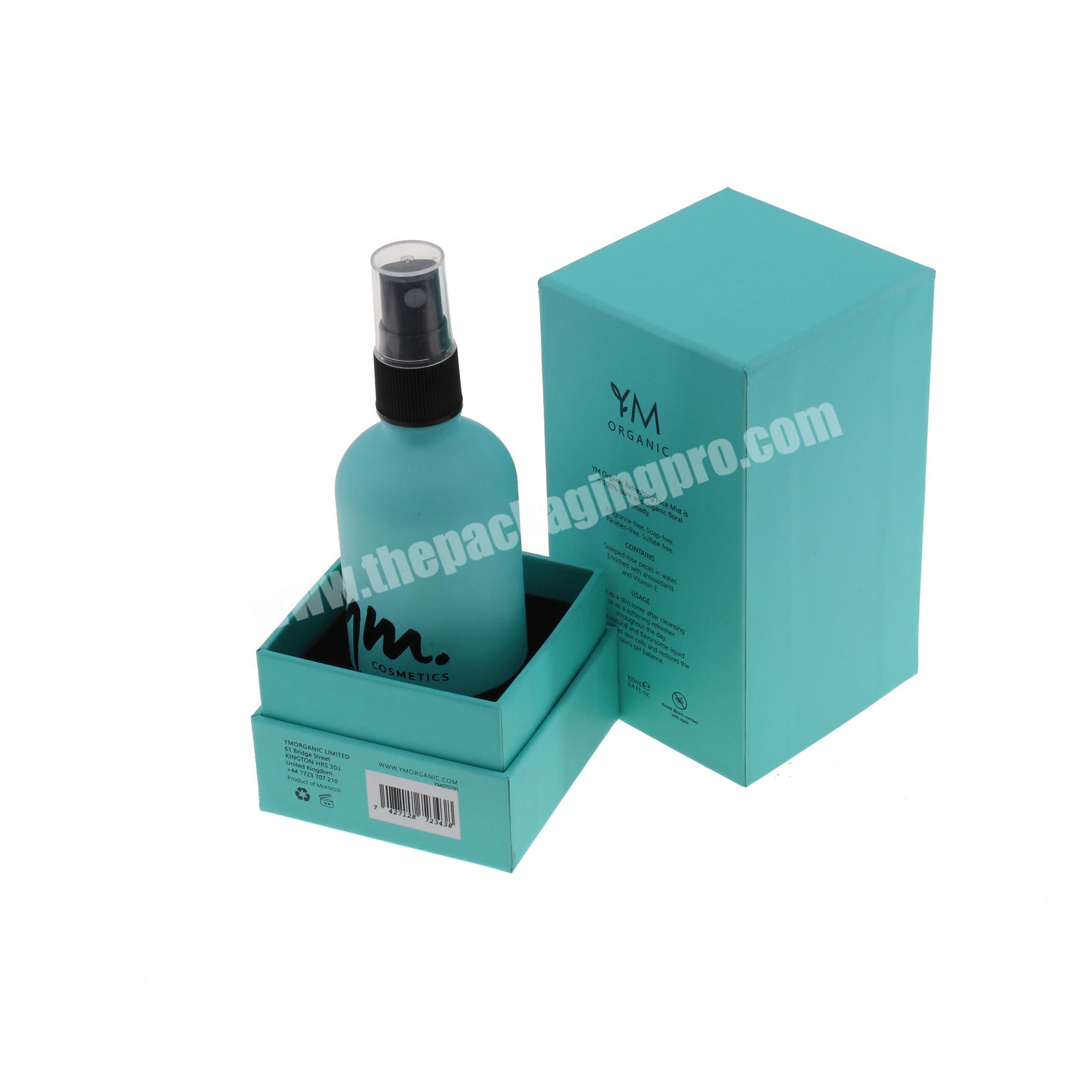 new design Custom design luxury glass skin care cream art paper cosmetic box for dropper packaging