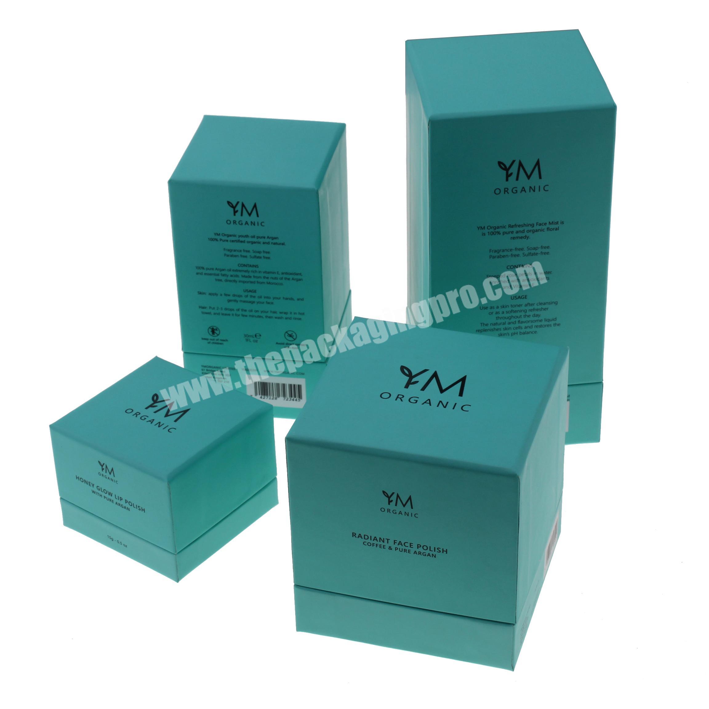 new design Custom design luxury skin care cream art paper cosmetic box for dropper packaging