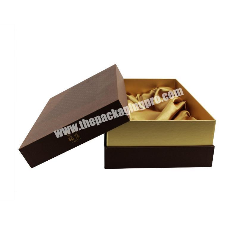 New Design Custom Logo Luxury lid ad base Packaging Gift Box With Stain Insert