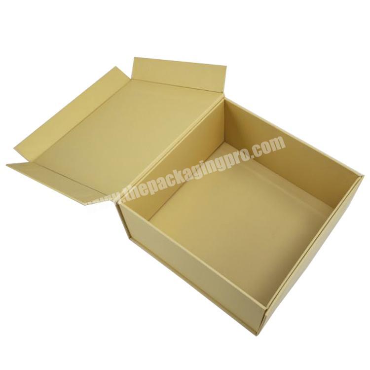 new design custom packaging magnetic flat folding gift box