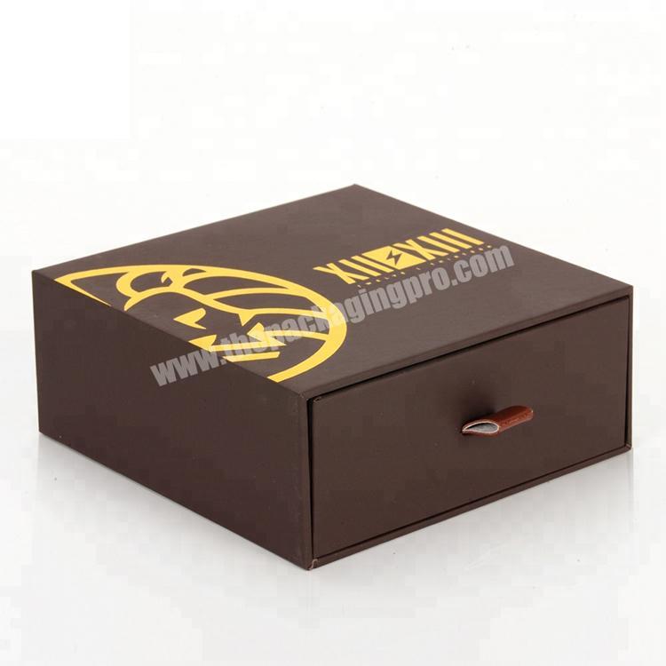 New Design Drawer Box Package, Printing Custom Luxury Gold Stamping Cardboard Drawer Gift Packaging Box