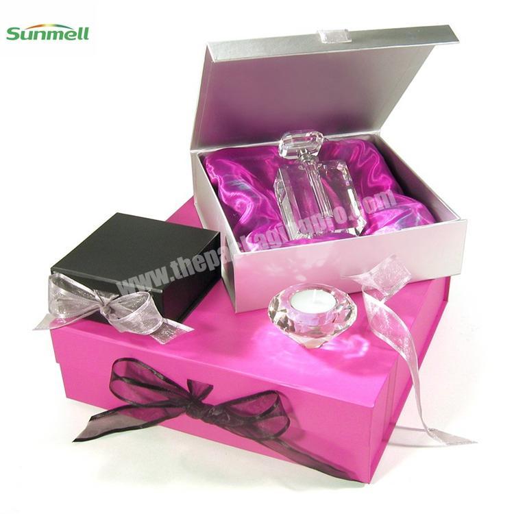 New design flip top perfume box luxury packaging with custom logo