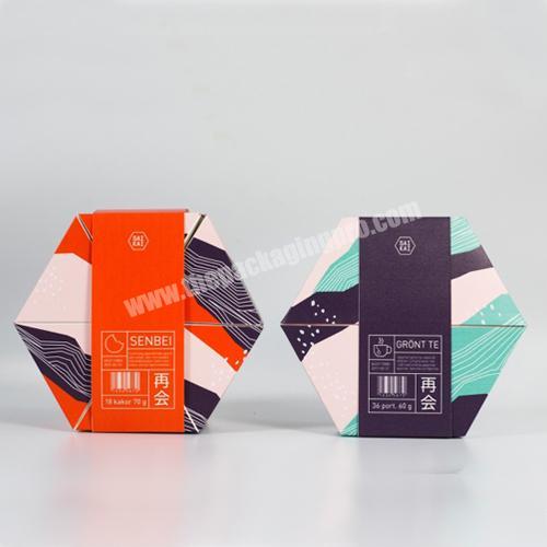 New Design Handmade Hexagon Biscuits Gift Packing Food Cardboard Boxes