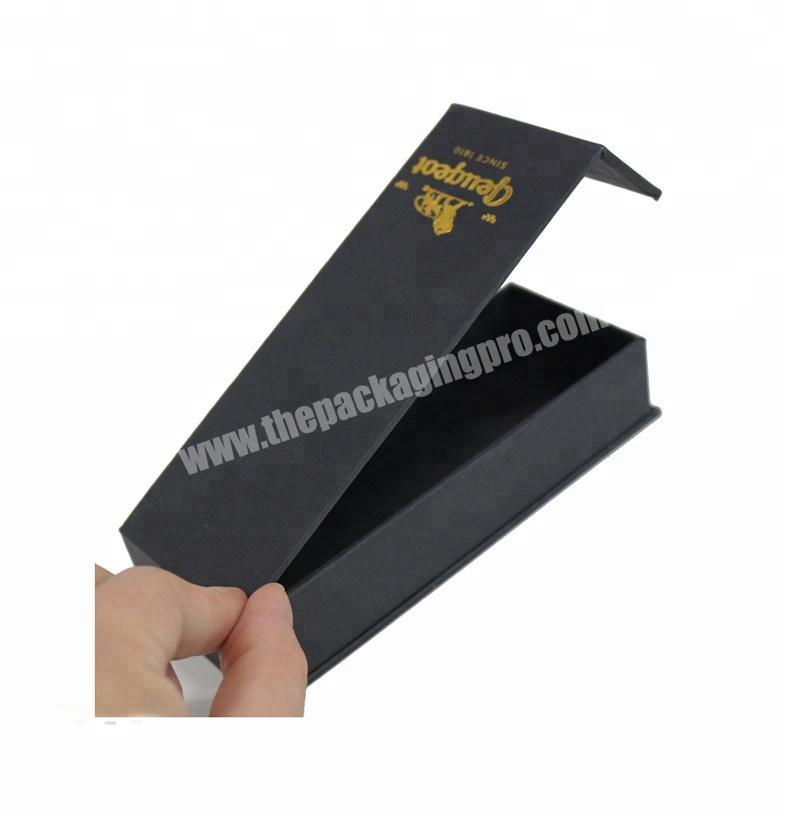 New design high quality luxury work home  black cardboard skin care cosmetic packaging box
