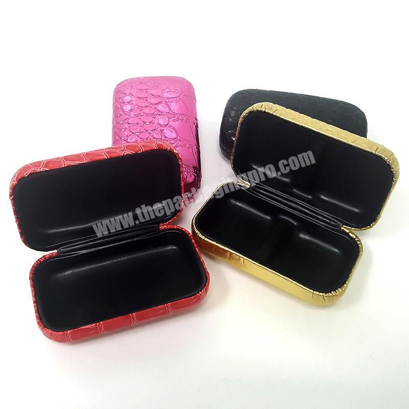 New Design High Quality PU Leather Travel Cufflink Jewelry boxes