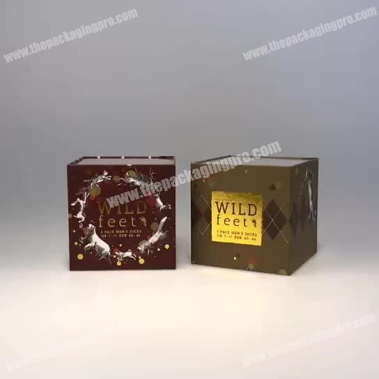 New Design High Quality Square Paper Packaging Small Gift Box with PVC Window