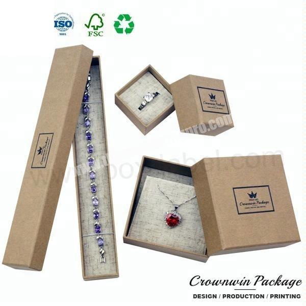New Design Nature Kraft Paper Gift Set Box for Jewelry