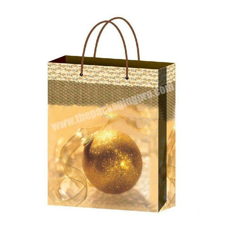 New design paper shopping bag  fsc paper packaging bag for christmas paper bag