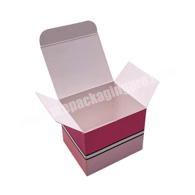 New design pink gift box packaging eyelash drawer paper