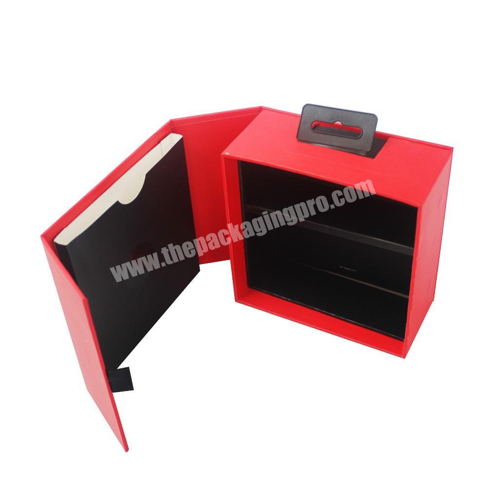 New Design Red Extra Large Cardboard Packaging Gift Box With Hook