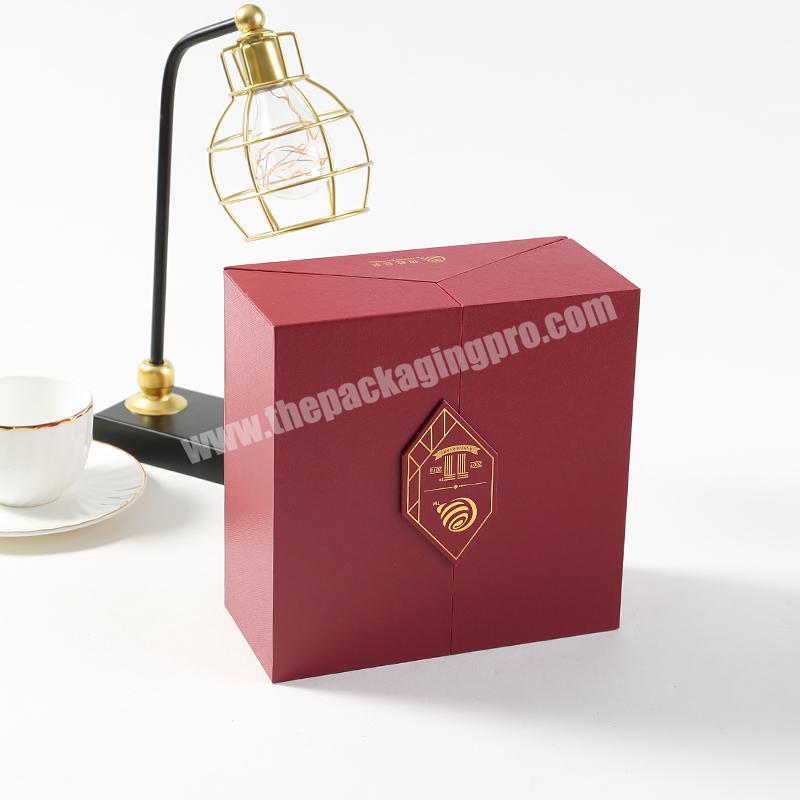 new design small two-layer Display cosmetic art paper Packing Gift Box for beauty display with EVA packaging for woman