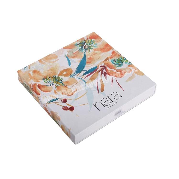 New Empty with Box Paper Packaging Cardboard Food Packing Recycled Eco Friendly Luxury Box Of Scarves