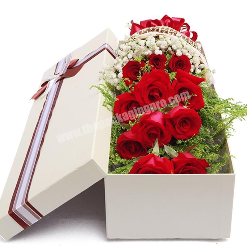 New Fashion Cheap Price Valentine's Day Custom Box Gift Flower With Printed For Packaging Shipping