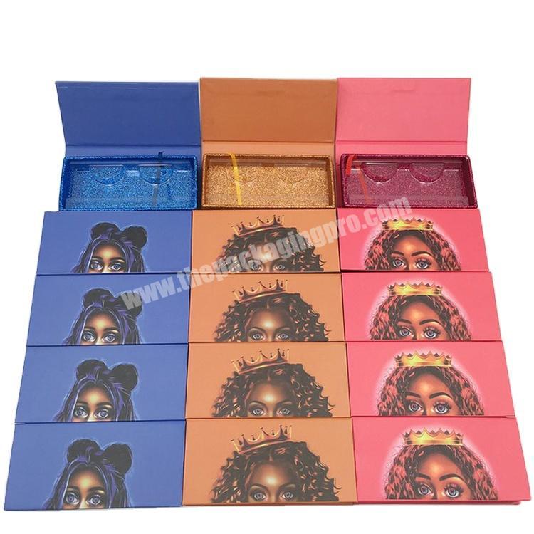 New Fashion Wholesale Lash Boxes Eyelash Packaging Box Rectangle Packaging Empty Eyelashes Case For Make Up