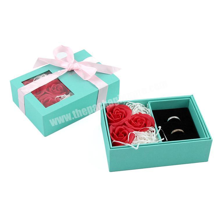 New product acrylic square clear rose flower gift box transparent flower box