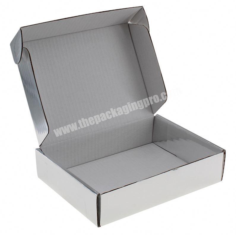 New product recycled corrugated cardboard empty shipping Mailling Box clothing packaging pink mailer box
