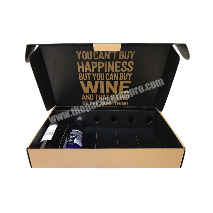 New promotional black paper whisky box