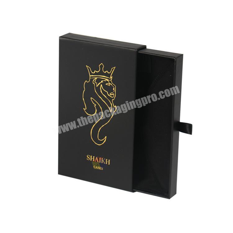 new style black paperboard iphone 11 case packaging box