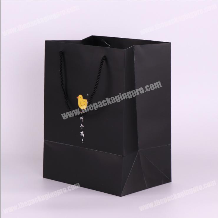 New style cheap black apparel industrial gift paper bag