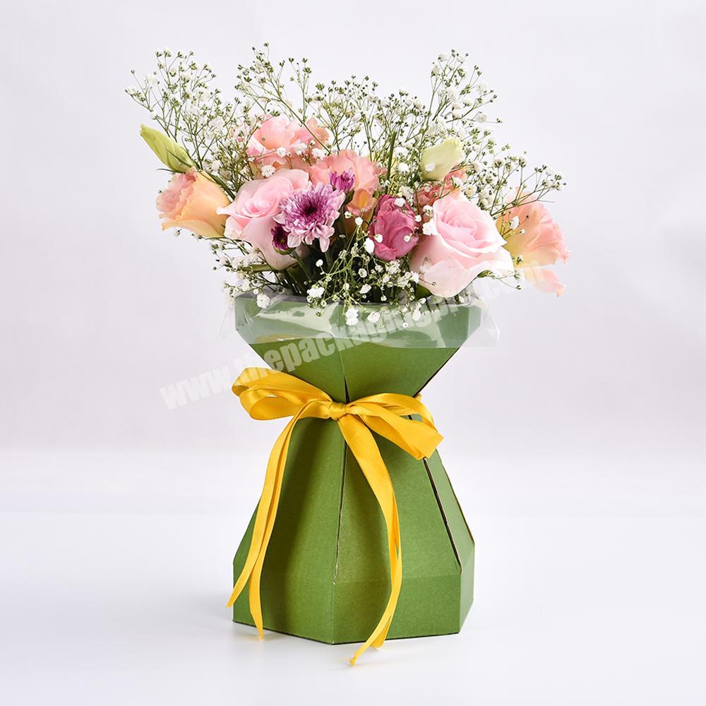New Style Paper Customized High Quality Flower Packaging Box bag