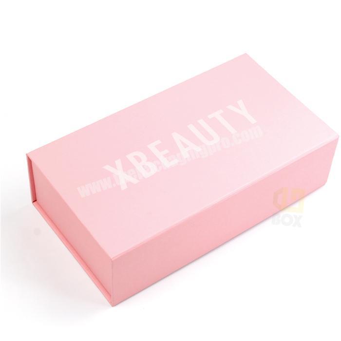 New Style Pink Hat Box PackagingCardboard Paper Packaging Box With Silver Hotstamping