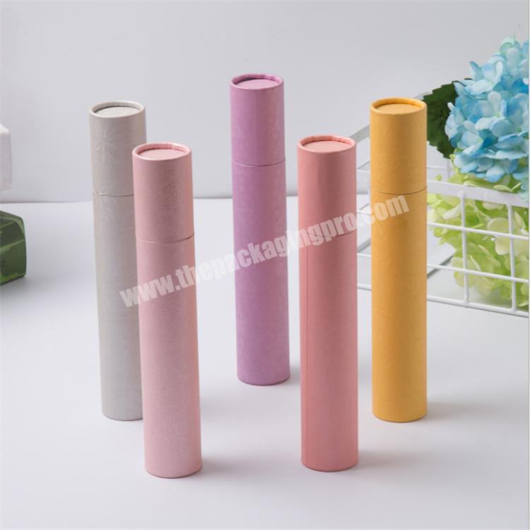 New Style Printed round Small Gift cylinder paper box essential oil bottle packaging