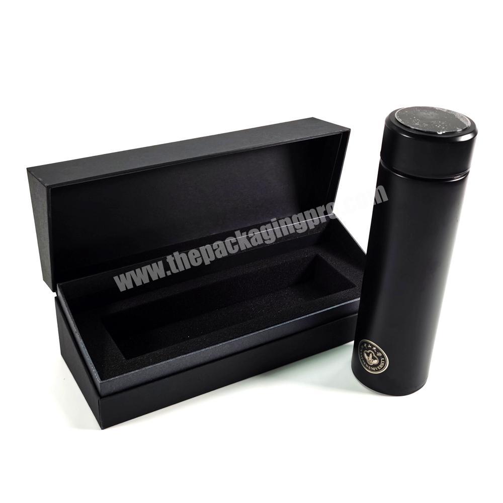 New Style Recycled Custom Kettle Wine Black Matte Kraft Paper Magnetic Flip Closure Cardboard Gift Box Packaging