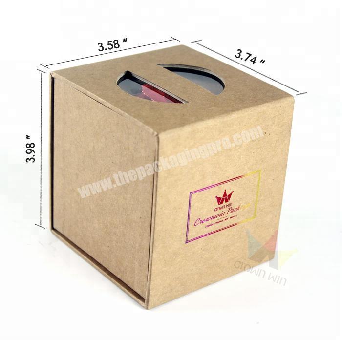 New Style Rigid Kraft Paper Gold Hotstamping Candy Gift Box