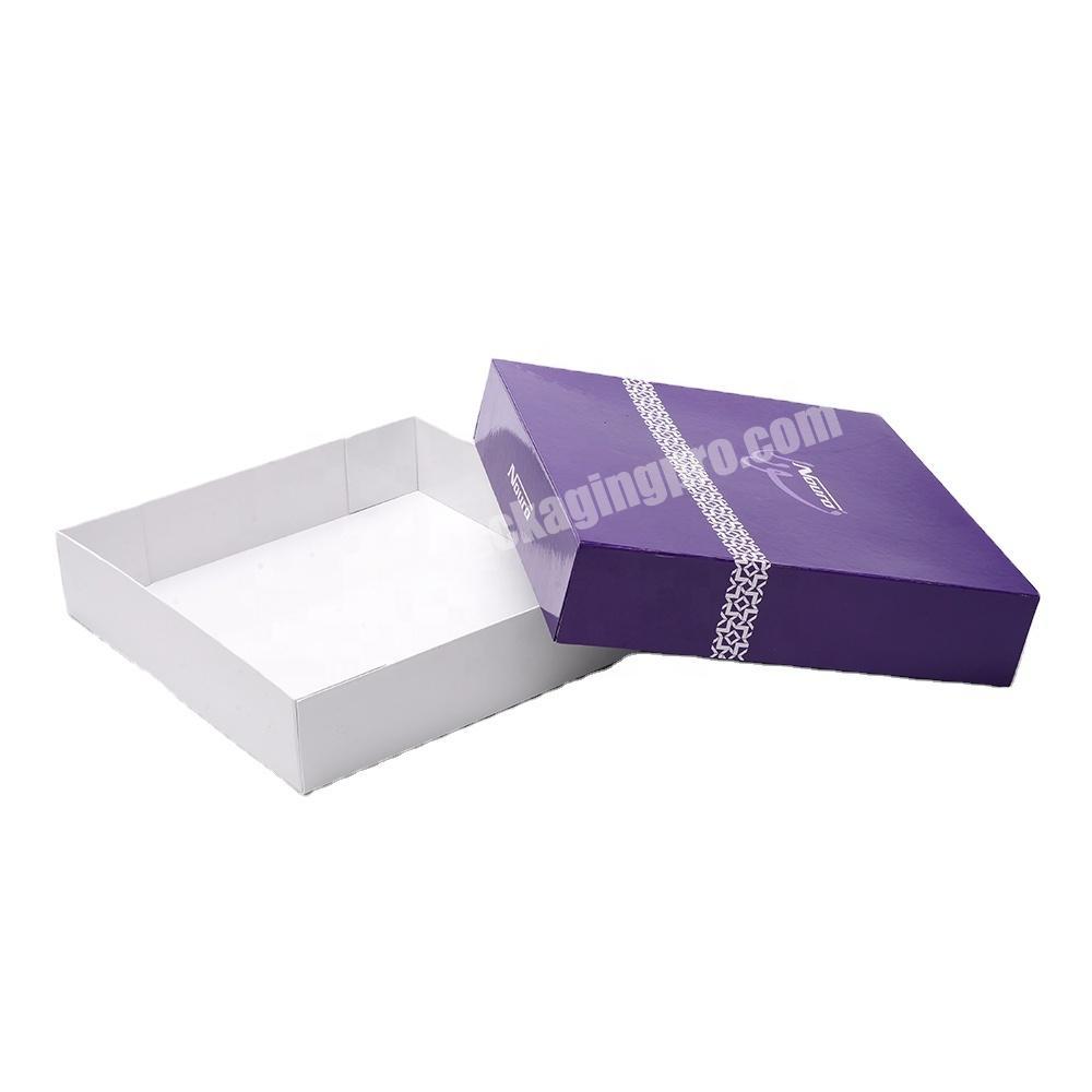 NEW Wholesale Freight Saving Custom Logo Magnetic Foldable Lid and Base 2 Pieces Cardboard Rigid Gift Paper Packaging Box