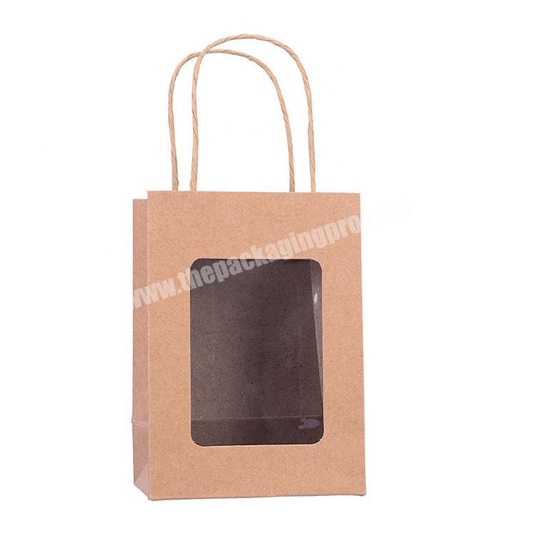 newest design craft promotional products large brown kraft paper bags natural material paper bag shopping