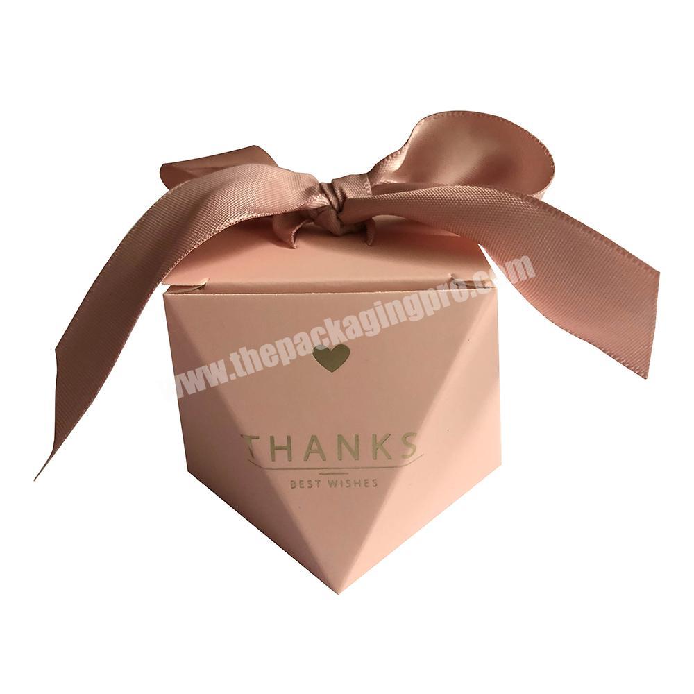 Newest design pink edible biodegradable chocolate packing box