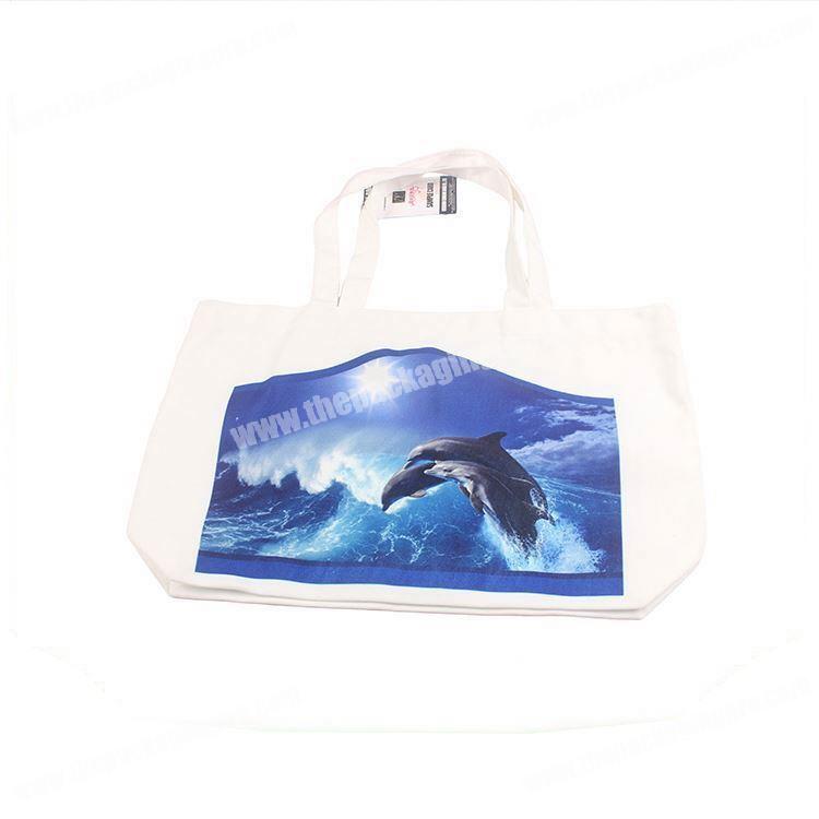 Newest selling decorative promotional customized logo cheap cotton bag for shopping