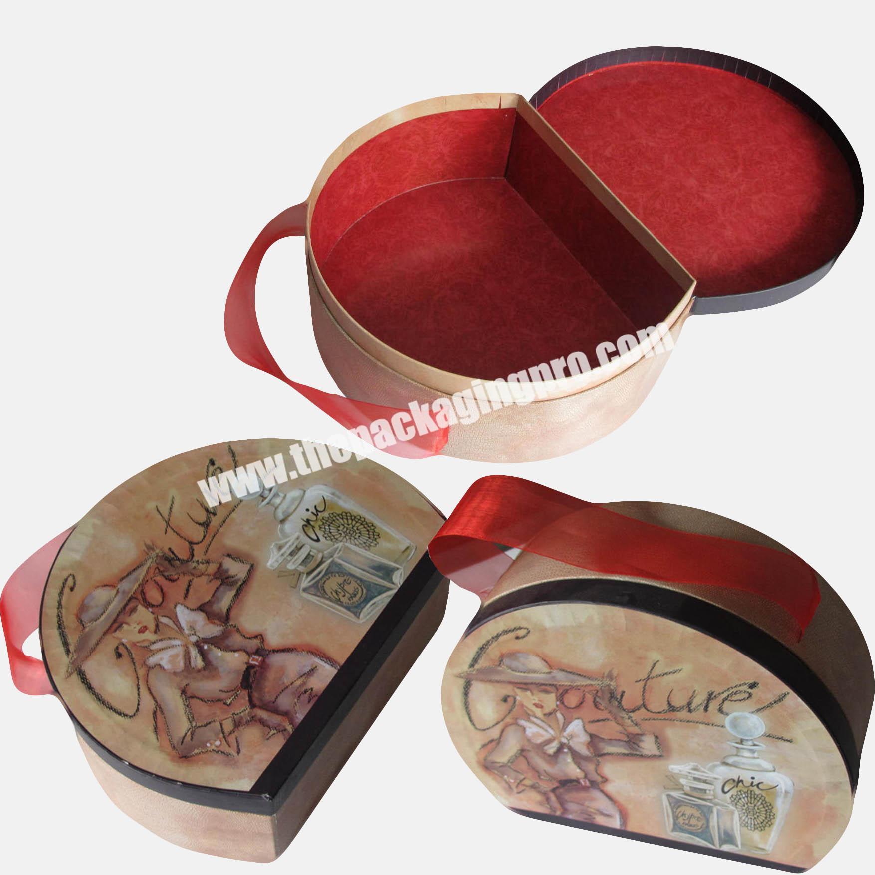 Newest Special Floding Circular  Paper Box for Gift Packaging  customized design