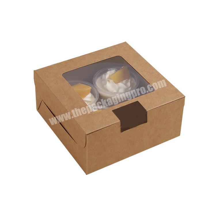 Newly designed professional cake box supplier for paper packaging boxes for dessert cakes