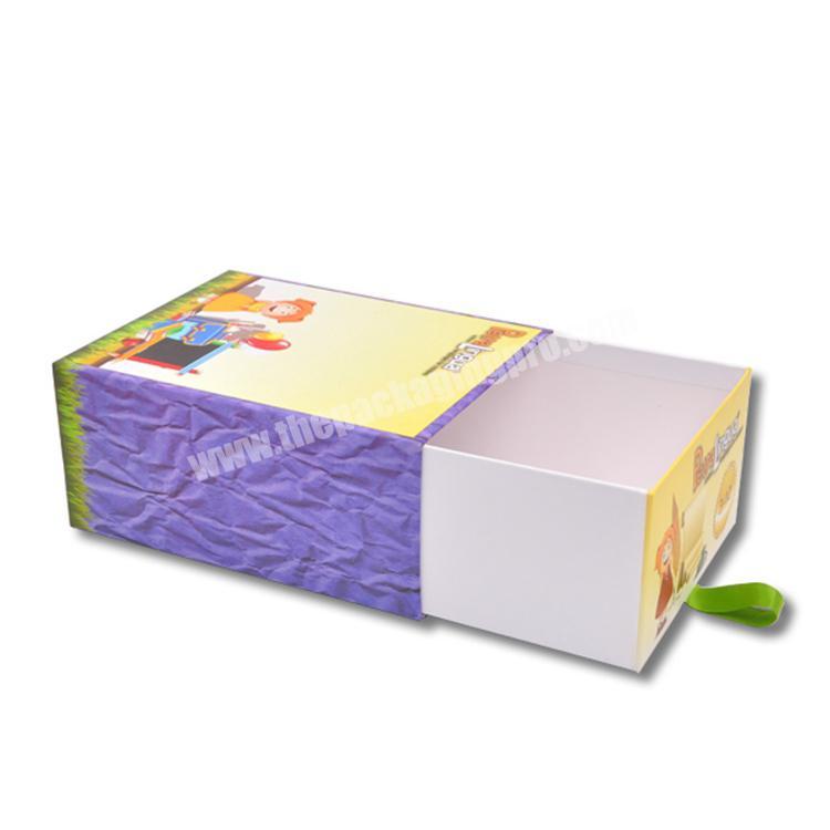 Nice drawer style paperboard shoes packing box with customer printing
