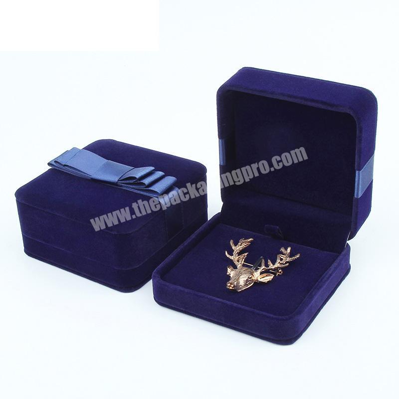 Noble Lapel Pin Gift Box Breastpin Velvet Brooch Storage Box
