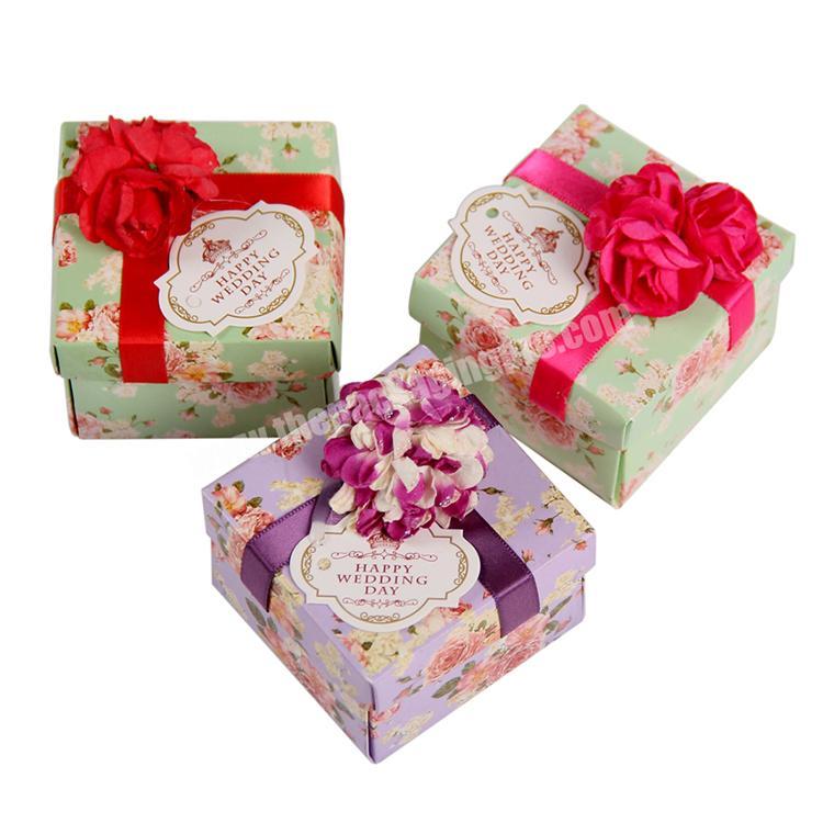 Novelty Luxurious Wedding Favors Candy Box for Wedding favors candy box wedding with flower