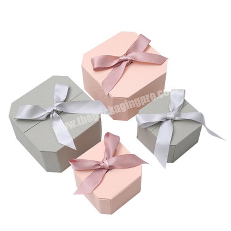 Octagon Hat Box Cardboard Bow Tie Valentine's day  Wedding Favors Gift Box Perfume Packaging Boxes