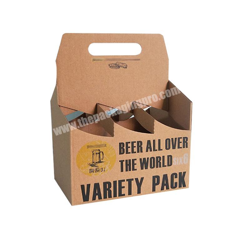 OEM bottle beer box paper corrugated packaging wine gift shipping box