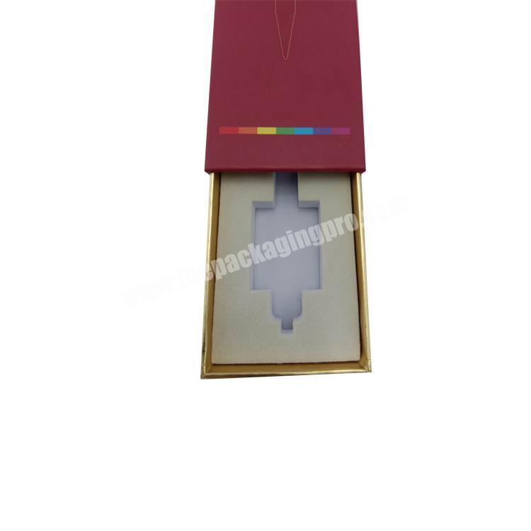 OEM  Custom full color print paper sleeve slide tray drawer  box packaging with UV varnish