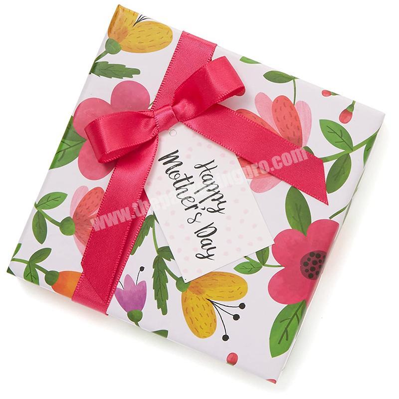 OEM custom Gift Card box Floral Box for Mother's Day
