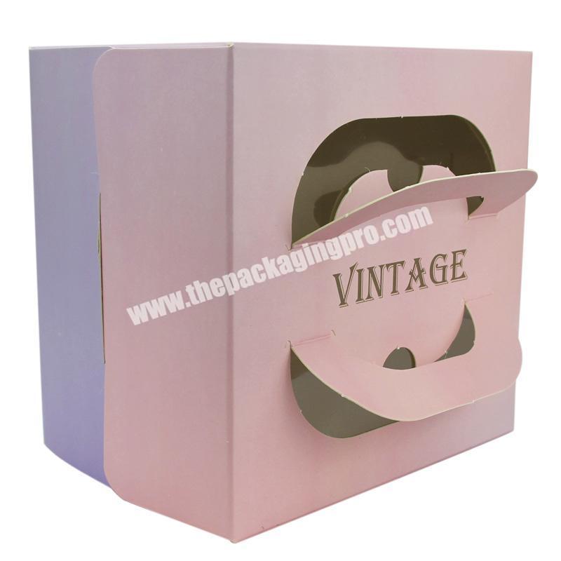 OEM Custom Logo Printed Food Grade C1S paperboard Cake Boxs Cupcake Boxes