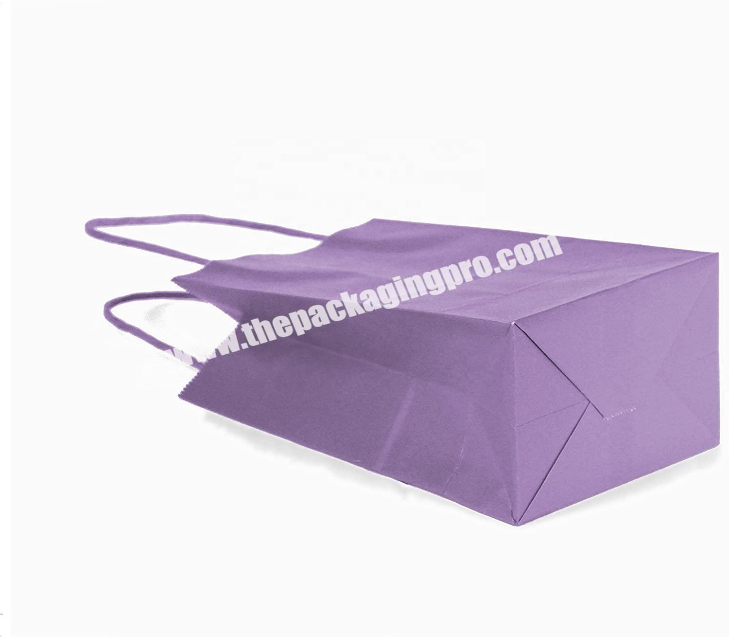 Purple Gift Bag with Handle