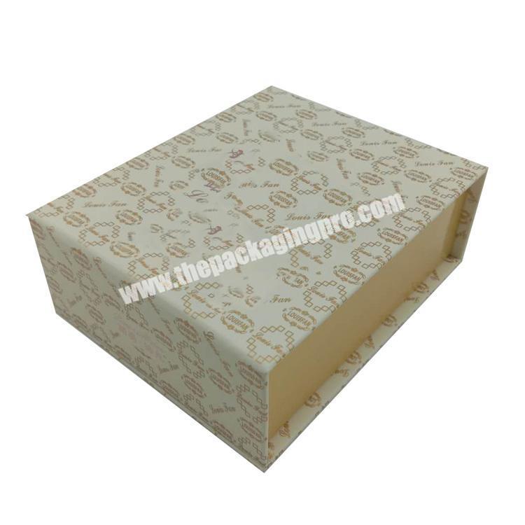 OEM customize hard cardboard magnetic close book shape bottle packaging gift box for cosmetic