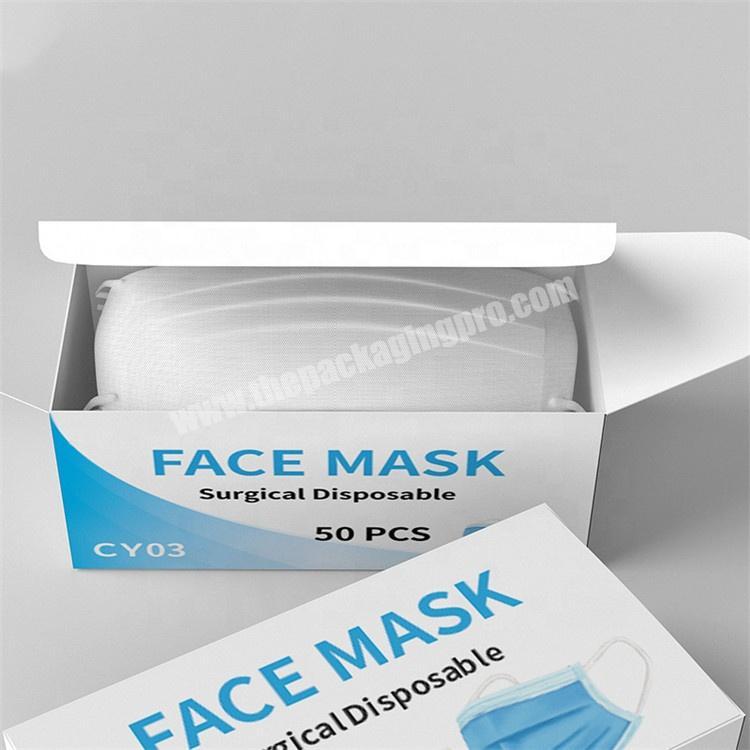 OEM Customize Surgical Face Mask Medical Packaging Paper Box