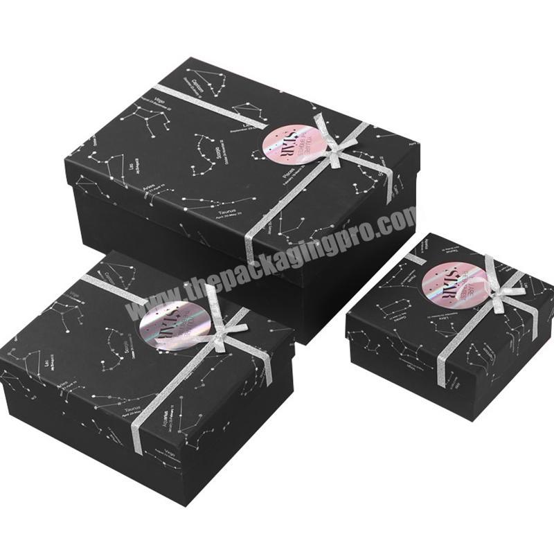 OEM Customized Black White Cardboard Gift Box Set For Candle