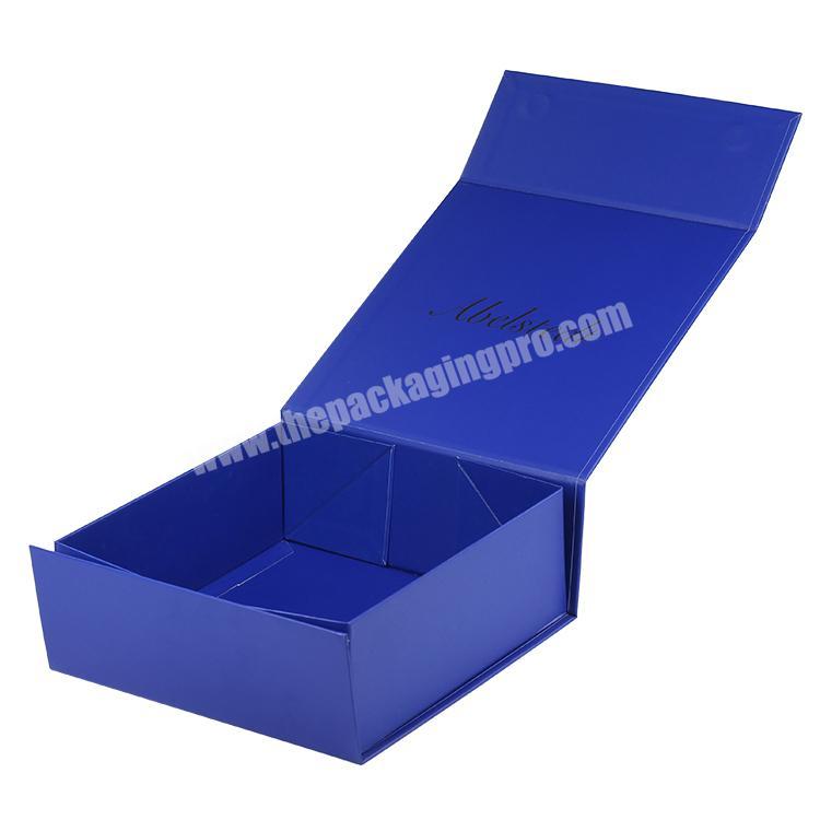 OEM Customized Rigid Cardboard matte Magnetic Book shape paper packaging gift box with EVA Foam