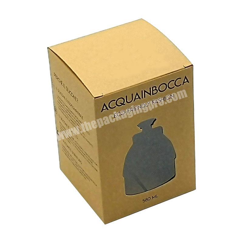Oem design and printing brown kraft small gift box wholesale