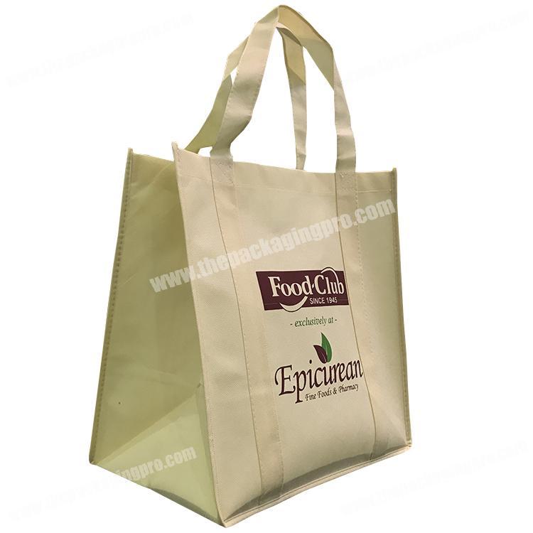 OEM design cheap supermarket shopping non woven bag